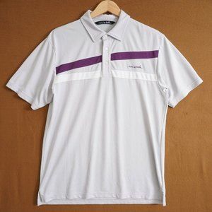 Travis Mathew Mens Shirt Polo Short Sleeve Gray Pu